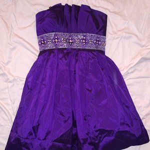 Cache purple dress with rhinestone